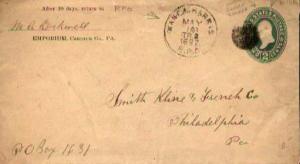 United States, Postal Stationery, U.S. R.P.O.'s, Pennsylvania