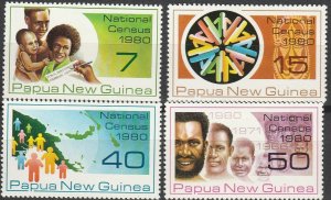 Papua New Guinea, #517-520  MH From 1980