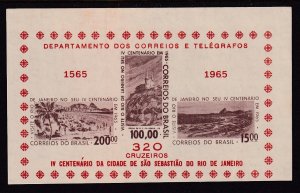 Brazil 985a Souvenir Sheet Unused NH VF