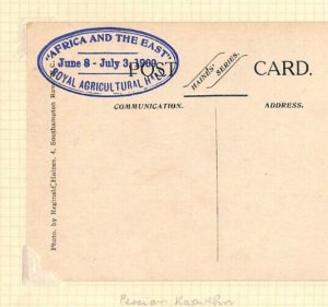 GB Events *AFRICA & THE EAST EXHIBITION* Cachet 1909 Card PERSIAN KAJAVEHN Ap509