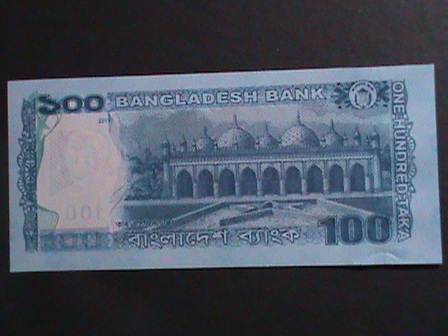 BANGLADDESH-2019 BANK OF BANGLADESH -100 TAKAS-UNCIRCULATED CURRENCY VF