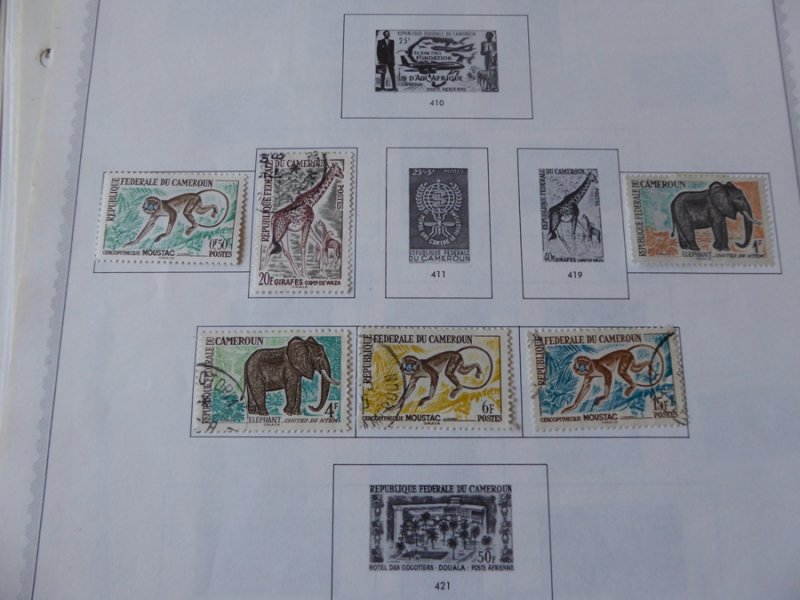 Cameroun 1916-1982 Stamp Collection on Album Pages