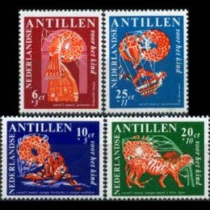 NETH.ANTILLES 1967 - Scott# B81-4 Nanzi Stories Set of 4 LH