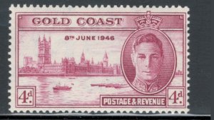 Gold Coast 1946 Peace Omnibus Issue 4p Scott # 129a MH (Per 13 1/2 x 14)