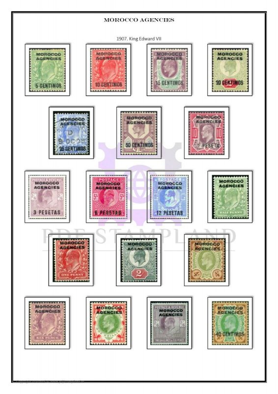 British Colonies and  Territories 1859-1966 PDF(DIGITAL) STAMP ALBUM PAGES