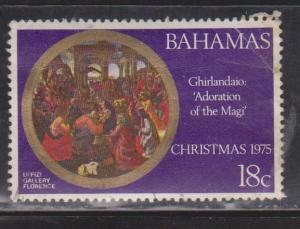 BAHAMAS Scott # 382 MH - Christmas 1975