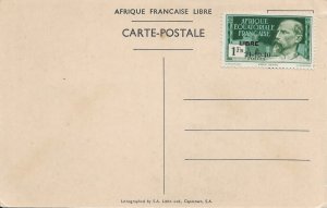 French Equatorial Africa: Sc #130 on Mont 1940 Postcard (50519)