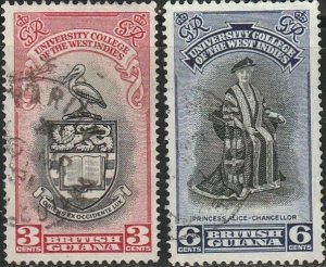 British Guiana, #250-251  Used From 1951