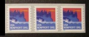 US Stamp #3693 MNH Sea Coast Coil Strip of 3