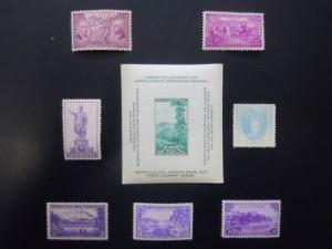 1937 US Commemoratives Year Set Complete 795-802  MNH OG