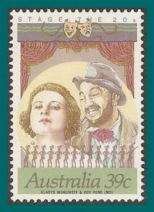 Australia 1989 Stage and Screen,  39c perf 14x13.5 MNH 1142a,SG1208a