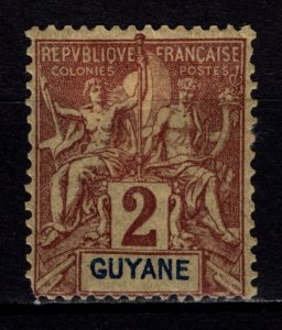 French Guiana 1892 Tablet Type Inscr. ‘GUYANE’, 2c [Unused]