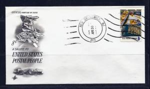 FIRST DAY COVER #1492 Postal People 8c ARTCRAFT U/A New Brunswick NJ FDC 1973