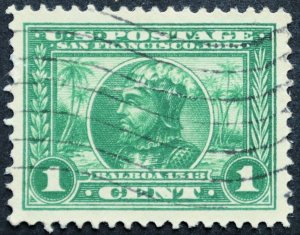 U.S. Used #397 1c Pan Pacific, Superb Jumbo. Wave Cancel. A Gem!