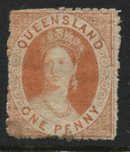 Queensland 1865 1d orange mint o.g.