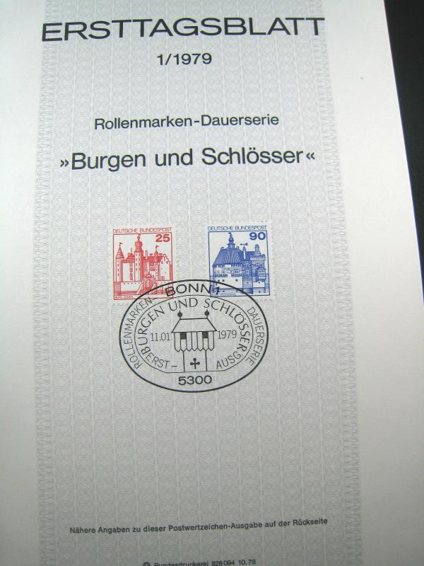 GERMANY FIRST DAY PROGRAM CARDS - 1979, #1 - #27