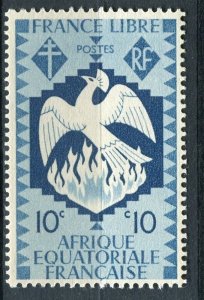 FRENCH COLONIES; EQUATORIAL Africa 1941 Phoenix MINT MNH unmounted 10c.