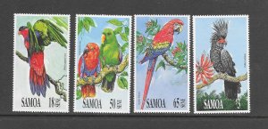 BIRDS - SAMOA #786-9 MNH
