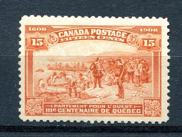 Canada # 102 Mint VF O.G.  LH  - Lakeshore Philatelics