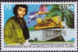 CUBA  Sc# 6122  ERNESTO CHE GUEVARA Che SANTA CLARA BATTLE   2018  MNH mint