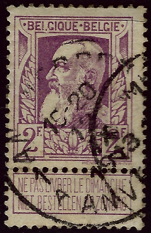 Belgium #91 Used F-VF hr Value $22.50...Bid to Win!!