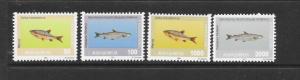 FISH - MACEDONIA #8-11  MNH