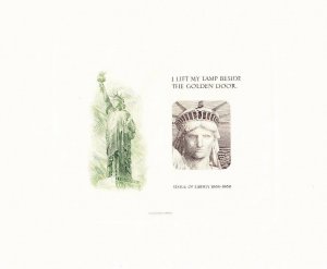 BEP Souvenir Card B74 ASDA '84 Statue of Liberty Proof Green/Brown Mint