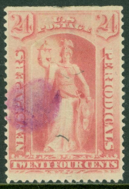 EDW1949SELL : USA 1894 Scott #PR96 Used. Rare stamp PSAG Cert. Catalog $4,750.00