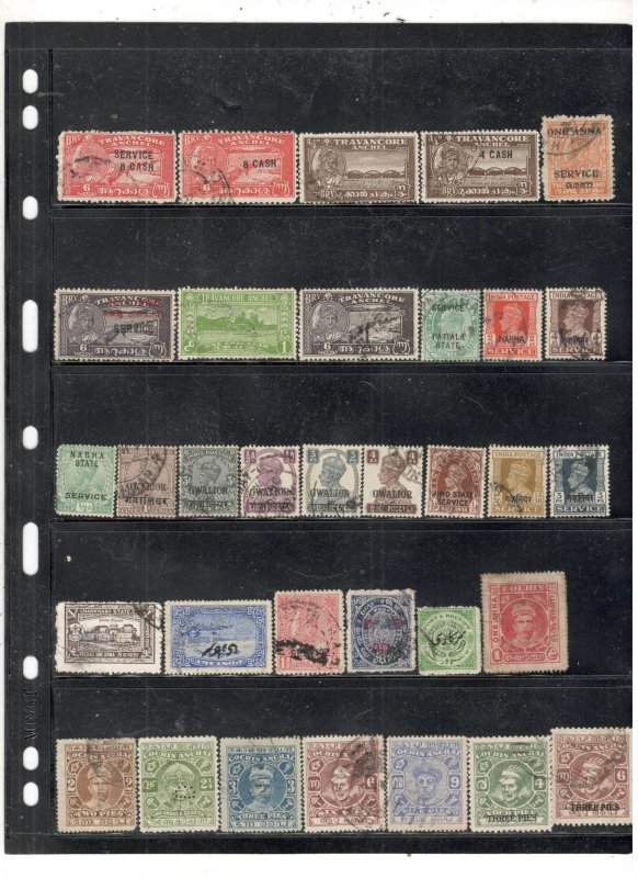 INDIA COLLECTION ON STOCK SHEET MINT/USED