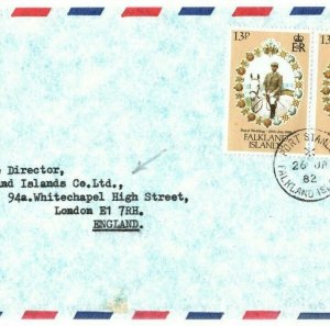 FALKLAND ISLANDS Cover *Falkland Islands Company Ltd* GB 1982 {samwells}EB72