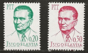Yugoslavia (1966) - Scott # 796 - 797,  MNH