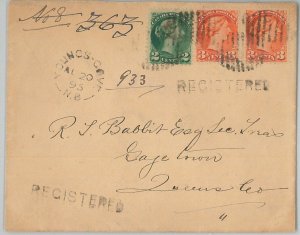 54345 -  CANADA - POSTAL HISTORY: REGISTERED COVER from Youngs Cove, Nova Scotia