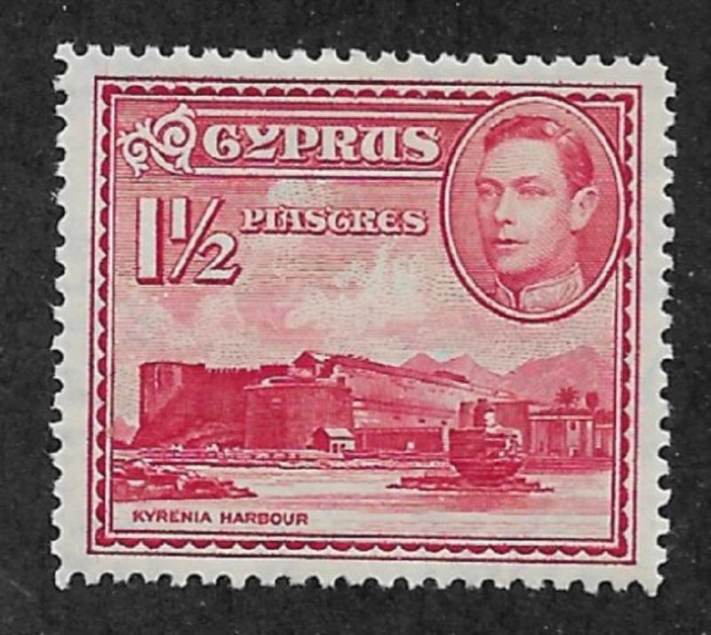 Cyprus 1938,KG-VI, 1 1/2p Scott # 147,VF-XF MLH*OG (SP-3)