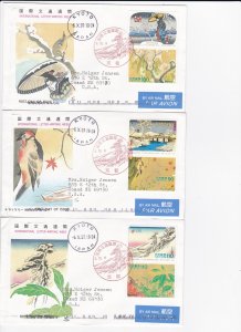 Japan # 2580-2585, Int'l Letter Writing Week, Paintings, First Day Covers