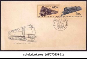 CZECHOSLOVAKIA - 1966 THE LOCOMOTIVES / RAILWAY TRAINS - FDC