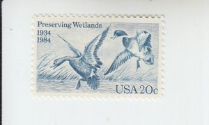 1984 USA Preserving Wetlands - Mallards  (Scott 2092) MNH