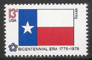 1660 Texas State Flag MNH single