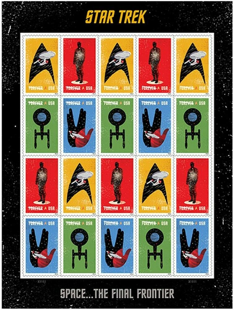 star trek enterprise stamp