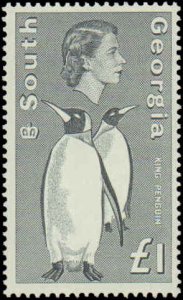 South Georgia #1, 1a, 1b-16, Complete Set(18), 1963-1969, Never Hinged