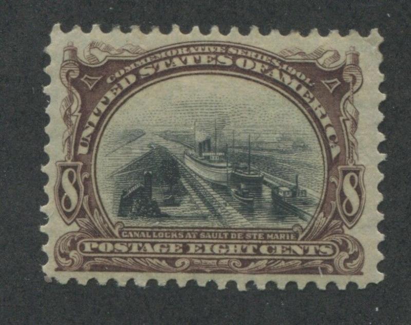 1901 US Stamp #298 8c Mint Hinged VF Original Gum Pan-American Exposition Issue 