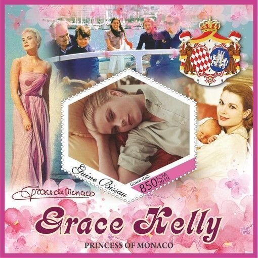 Stamps. Cinema. Grace Kelly 2019 year 8 sheets perforated