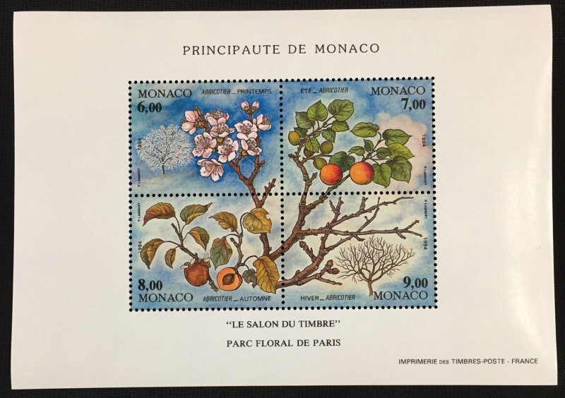 MONACO Fruit 4 sheets MNH (BLK28)