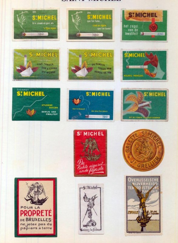 France Azores Germany Early/Mid Poster Labels MH Unused x 65 (NT 3310