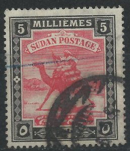 Sudan 1903 - 5m wmk star/crescent - SG23