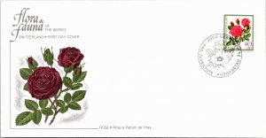 Switzerland, Flowers, Worldwide First Day Cover