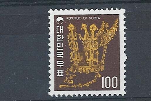 Korea 1973 100w yellow & chocolate sg1069 unmounted mint cat £39