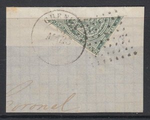 Ecuador, Scott 5a, used on piece, signed Buhler