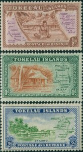 Tokelau 1948 SG1-3 Definitives MNH