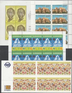 SLOVAKIA MNH  2017 M/S          6 Mini sheeets + 3 Booklets Kleinbogen