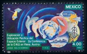 [66107] Mexico 1982 Space Travel Weltraum Doves  MNH
